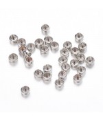 Perles à écraser 2,5 mm ( 200 Pièces ) - Gris