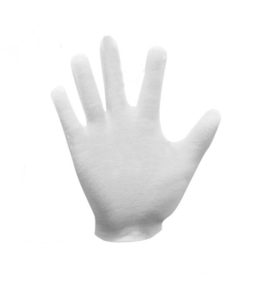Paire de gants bijouterie coton extensible blanc