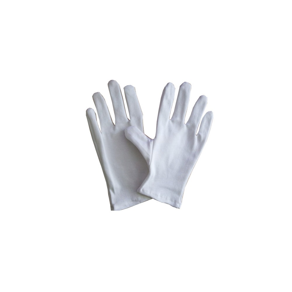 12 pcs gants coton, Utilisés pour Tester Les Bijoux Et la vie quotidienne  (Blanc)