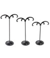 Présentoir boucles d'oreille en métal palmier (lot de 3)