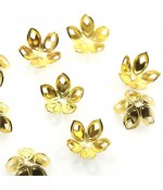 Calottes coupelles losanges pour perles (50 pièces)