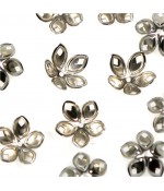 Calottes coupelles losanges pour perles (50 pièces)