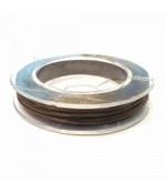 Fil nylon élastique 0,8 mm en bobine (10 mètres) - Marron