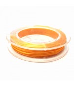 Fil nylon élastique 0,8 mm en bobine (10 mètres) - Orange