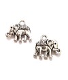 Breloque pendentif Eléphant gris