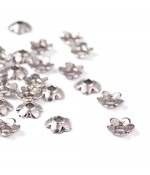 Calottes ornement perle Minifleurs (50 pièces)