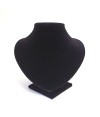 Buste porte collier et chaine velours 14 cm