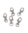 Mousqueton porte clé rotatif 33 mm gris (5 pièces)