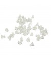Fermoir boucle d'oreille poussoir 5 x 5 mm (50 pièces)