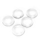 Cabochon en verre transparent dôme 18 x 5 mm (5 pièces)
