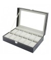 Coffret à montres pour ranger et exposer 12 montres