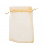 Sachets organza 10 x 12 cm pour bijoux ou dragées lot de 50 - Ocre